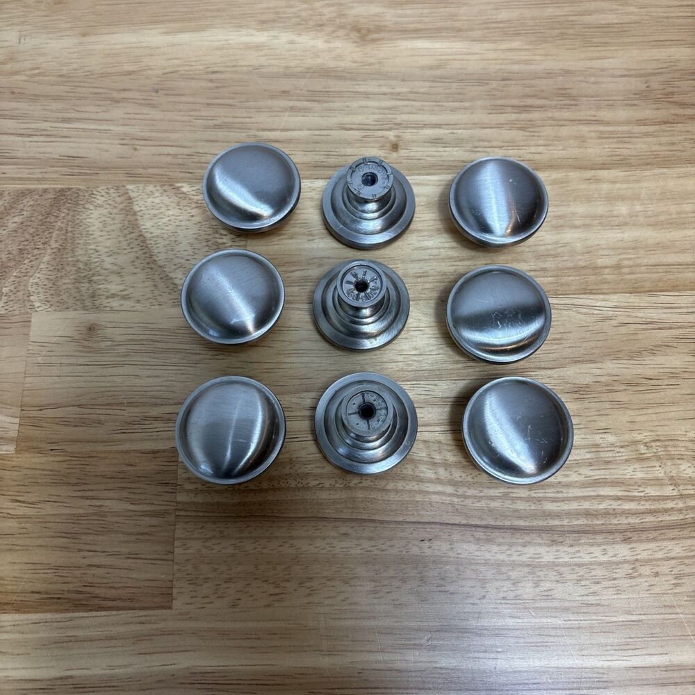 Decorative Chrome Furniture Pulls/ Drawer Handle Lot Of 9